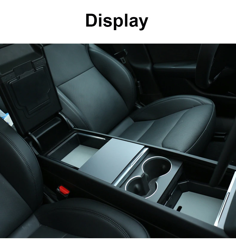for Tesla Model Y L Juniper 2026 Center Console Storage Box Armrest Box Hidden Organizer Cup Mat MY YL 2025 Interior Accessories view 4