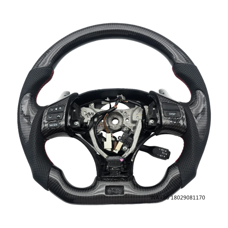

Самый популярный перфорированный кожаный руль из углеродного волокна для Lexus IS250, автомобильный руль