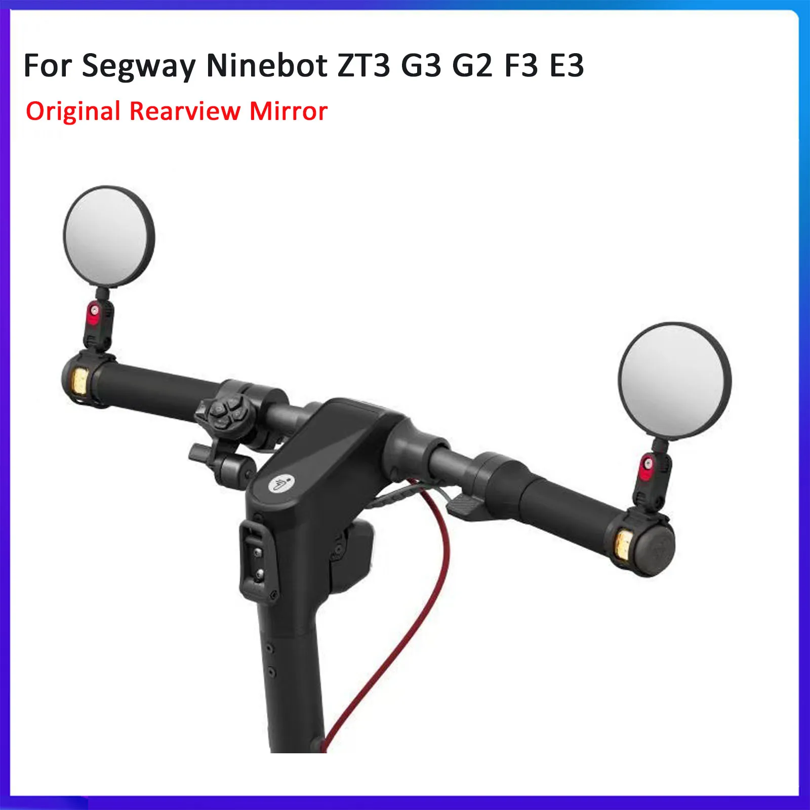 

Оригинальное зеркало заднего вида для Ninebot Segway G2 G3 F3 ZT3 F2 E3 E2 F40 ZT3 Pro, электрический скутер, общее выпуклое зеркало заднего вида
