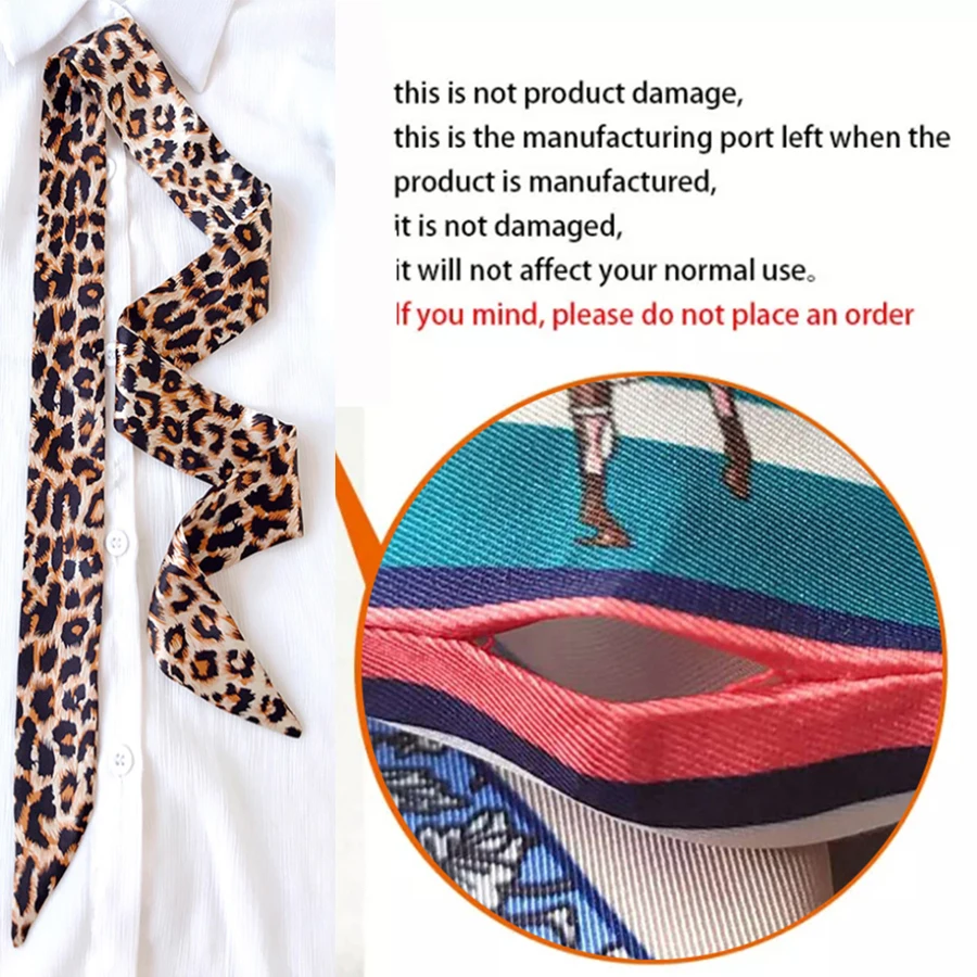 Bufanda de seda ajustada para mujer de 4cm x 90cm, cinta de seda con tira para el pelo largo, pañuelos para el cuello pequeños, cinta con asa para bolso, pañuelo, corbata para mujer