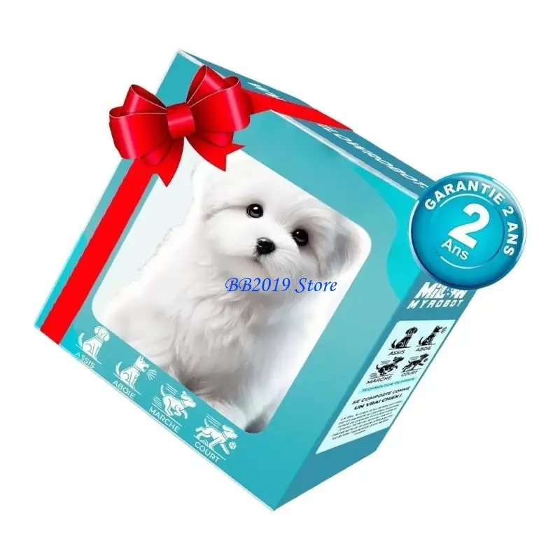 Q0KB Battery Powered Plush Dog Electric Robot Pet Animal Toy With Simulation Sound