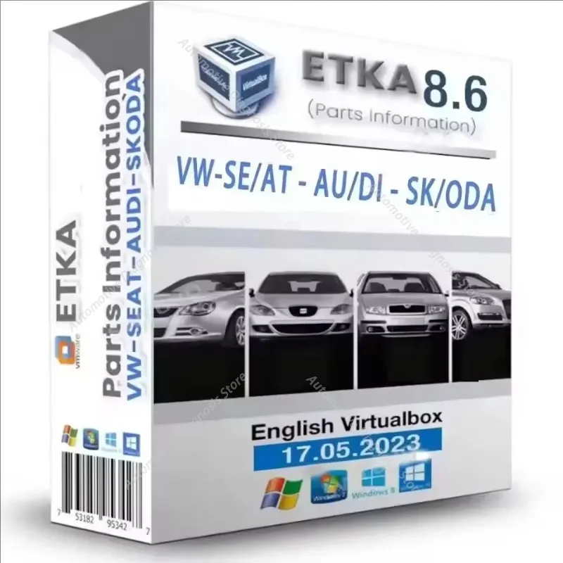 Latest ETKA 8.5+ ET KA 8.6 International English Virtualbox Image Updated 17.05.2023 Group Vehicles Electronic Parts Catalog 8.5