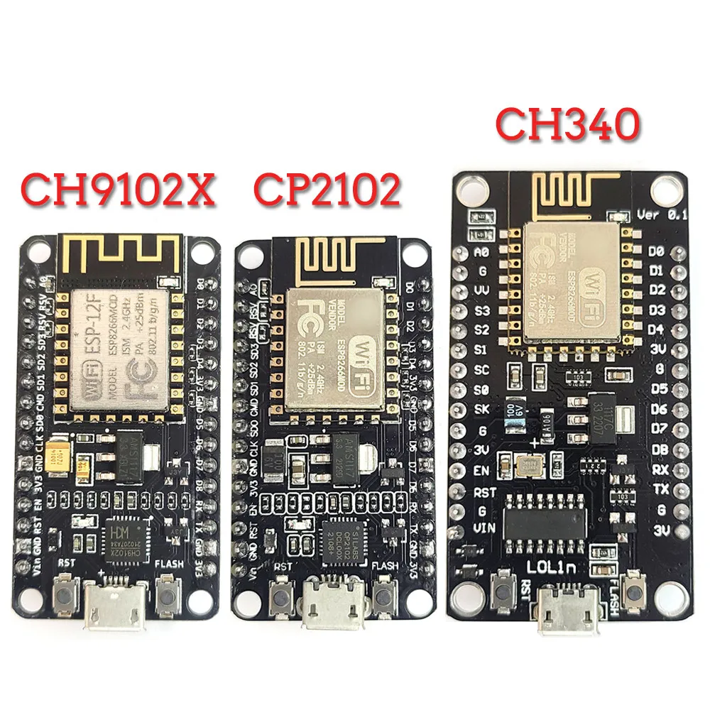 Wireless WIFI Module Development Board CP2102 CH9102X CH340 for NodeMcu V3 V2 Lua WIFI Internet of Things ESP8266 for Arduino