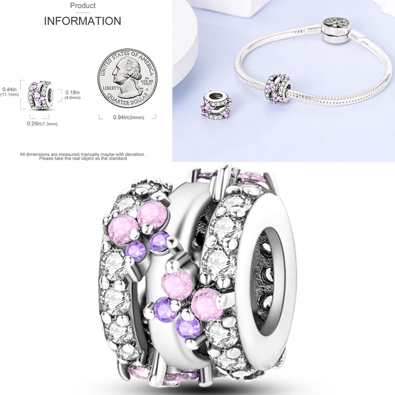 925 Sterling Silber Charm-Perlen Schmetterling Kleeblatt Glücksbringer Katze Böser Blick Delfin Reise-Charms für DIY Armband Halskette Damengeschenk – Detail 18