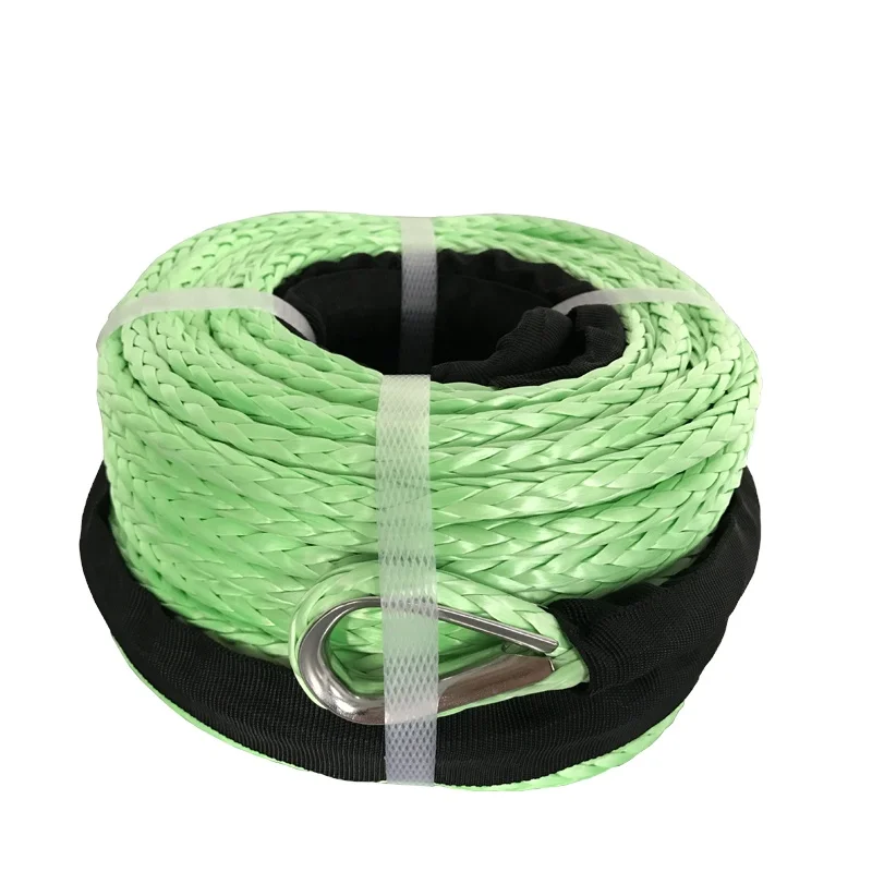 

(JINLI ROPE) 12mm X 28m Synthetic Winch Rope for Towing