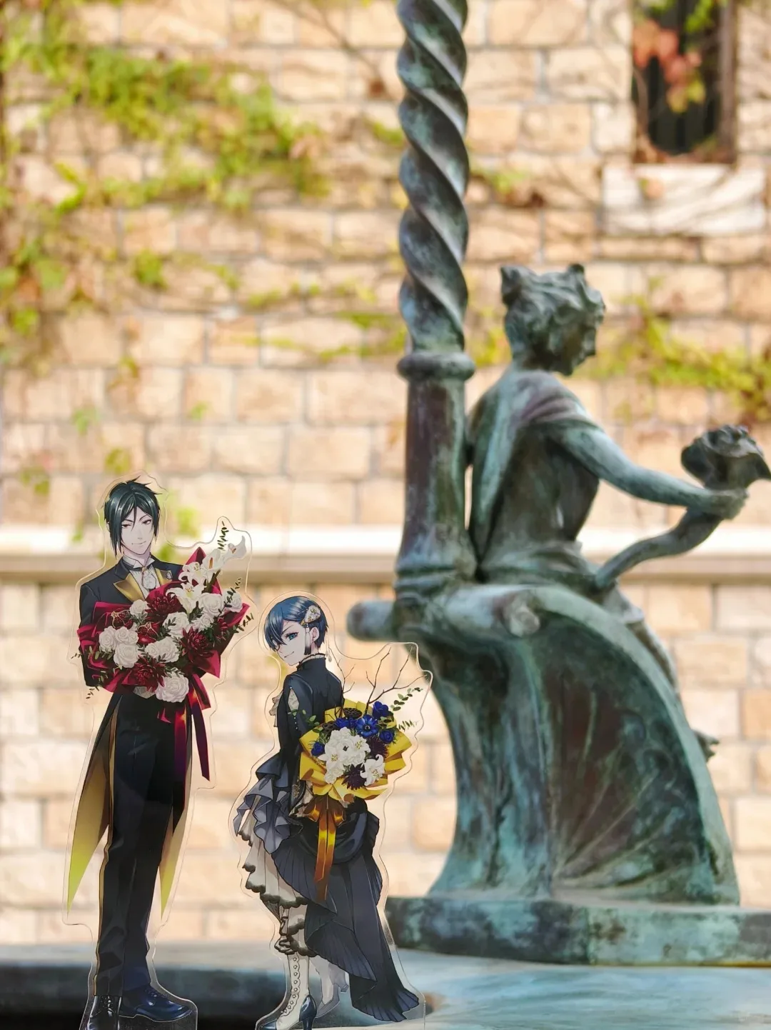 Black Butler Bouquet Flower Series Acrylic Stand Ciel Sebastian