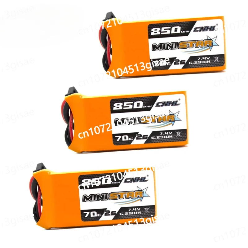 3pcs  Lipo Battery 2S 650mAh 850mAh 7.4V 70C with XT30 for Mini Quadcopter RC FPV Drone  Helicopter Airplane