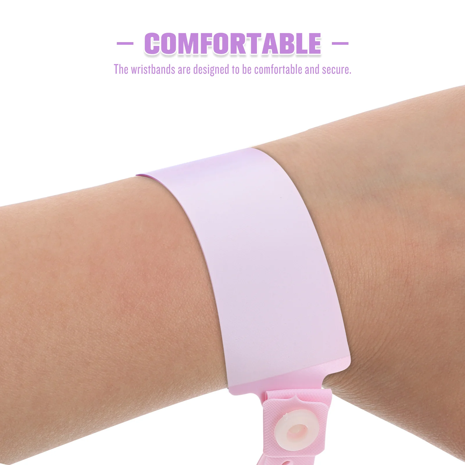 100Pcs Identity Wristband PVC Medical Id Bracelets - Hospital Patient Tracking Bands for Adults Senior Writable