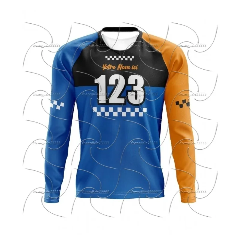 Новая осенняя ретро американская внедорожная мотоциклетная спортивная рубашка с длинными рукавами, уличный дышащий быстросохнущий костюм для верховой езды