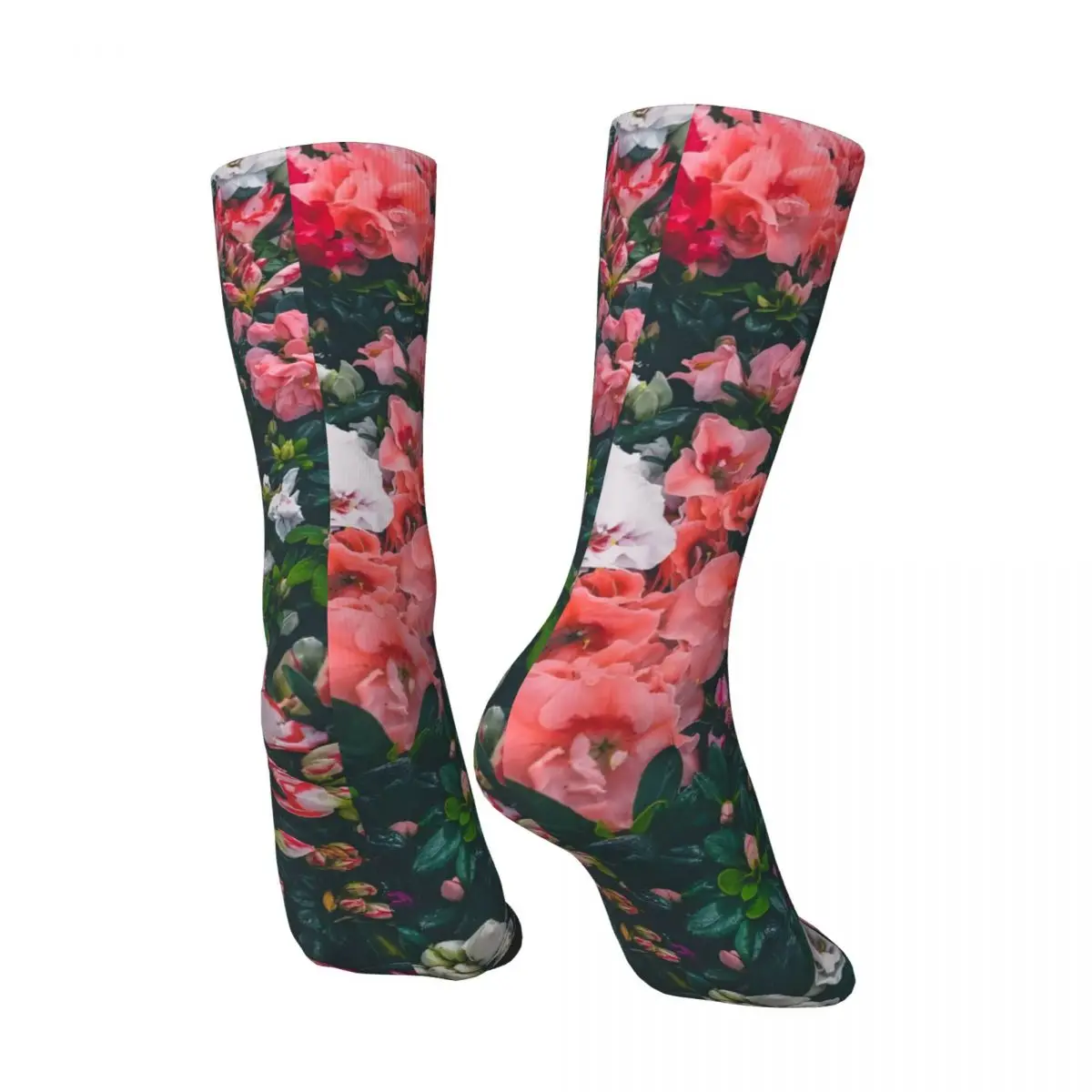 Vintage Flower Garden Men's compression Socks Unisex Harajuku Pattern Printed Novelty Crew Sock