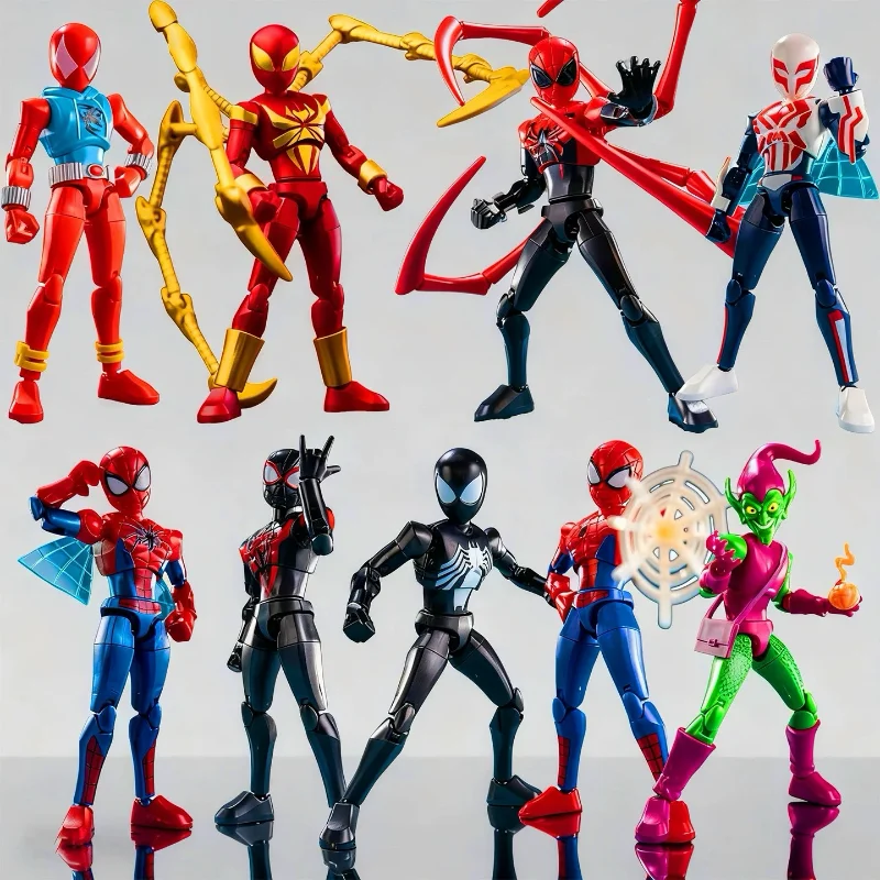 KEEPPLEY Nieuwe Spider-Man Universe 24, superbeweegbare oneindige editie, eerste kogel, beweegbare geassembleerde blinde doos, verzamelspeelgoed, cadeau