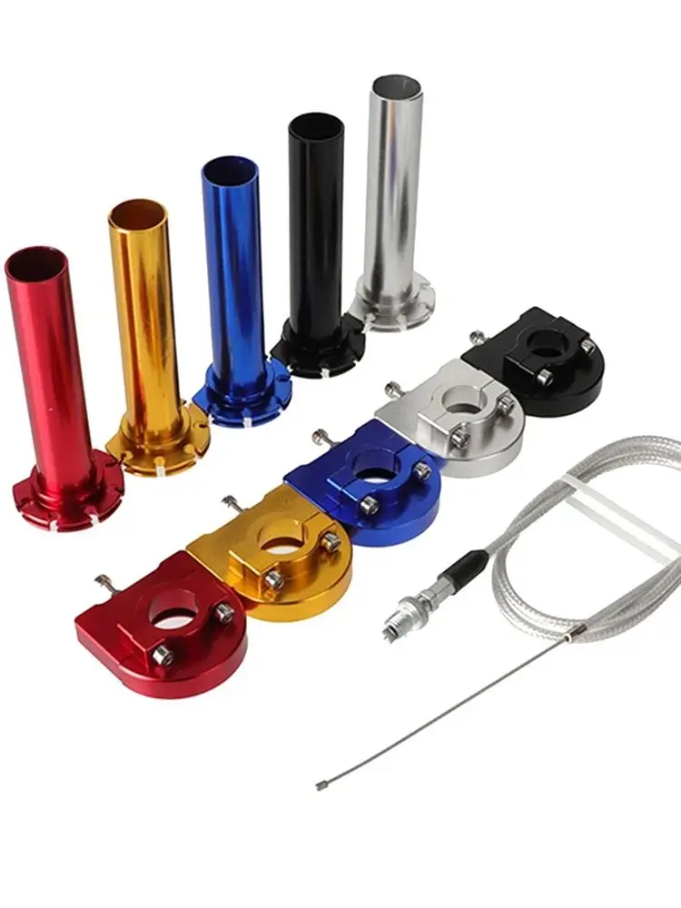 AliExpress NONE 7/8" 22mm Aluminum Throttle Grip Twist Quick Action Gas Throttle Settle With Cable For Motorcycle Dirt Pit Bike 50cc 110cc 125cc
