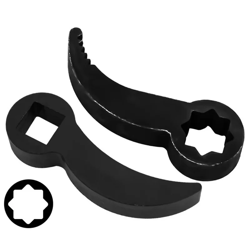2Pcs Car Angled Half Shaft Removal Tool Crowbar Adapter Head Ratchet Open-end Wrench Adaptor Axle Shaft Removal Car Repair Tools