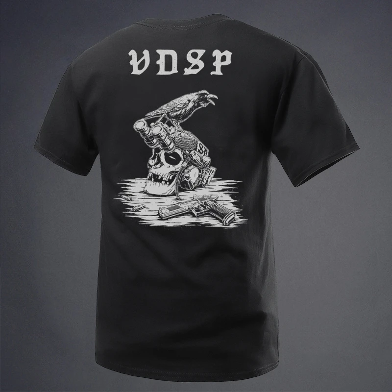 Summer New Product - Military Style - NO WAR - The Raven's Signal - VDSF Model Crew-neck Short-sleeved T-shirt