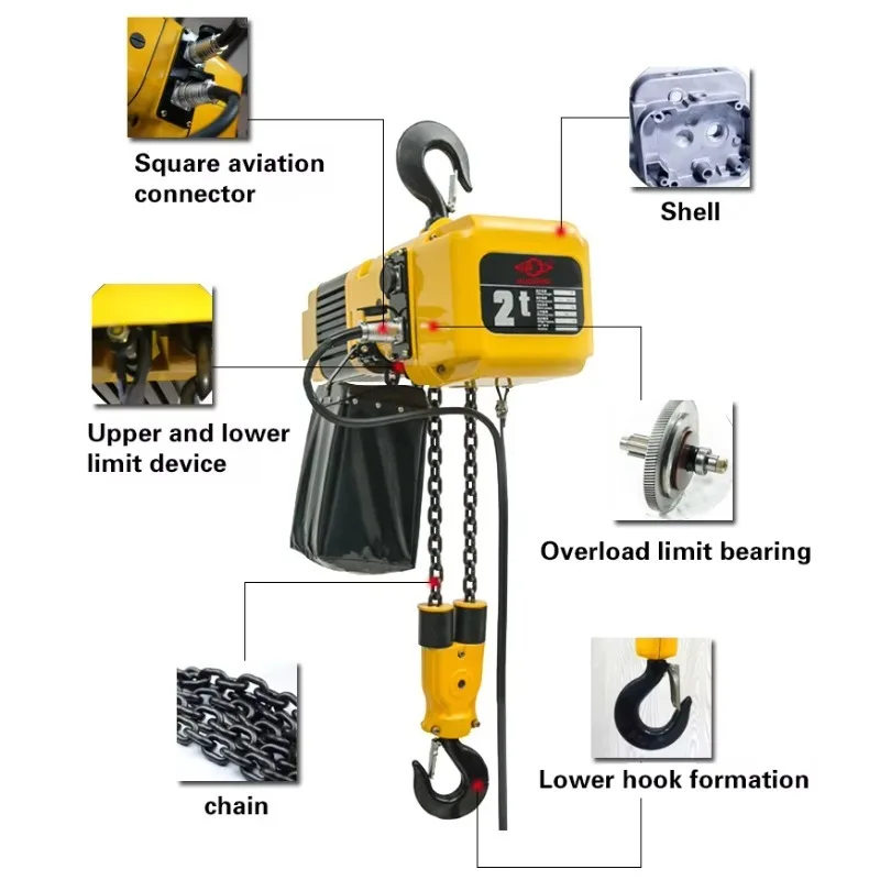 DHP TON Electric Chain Hoist Crane