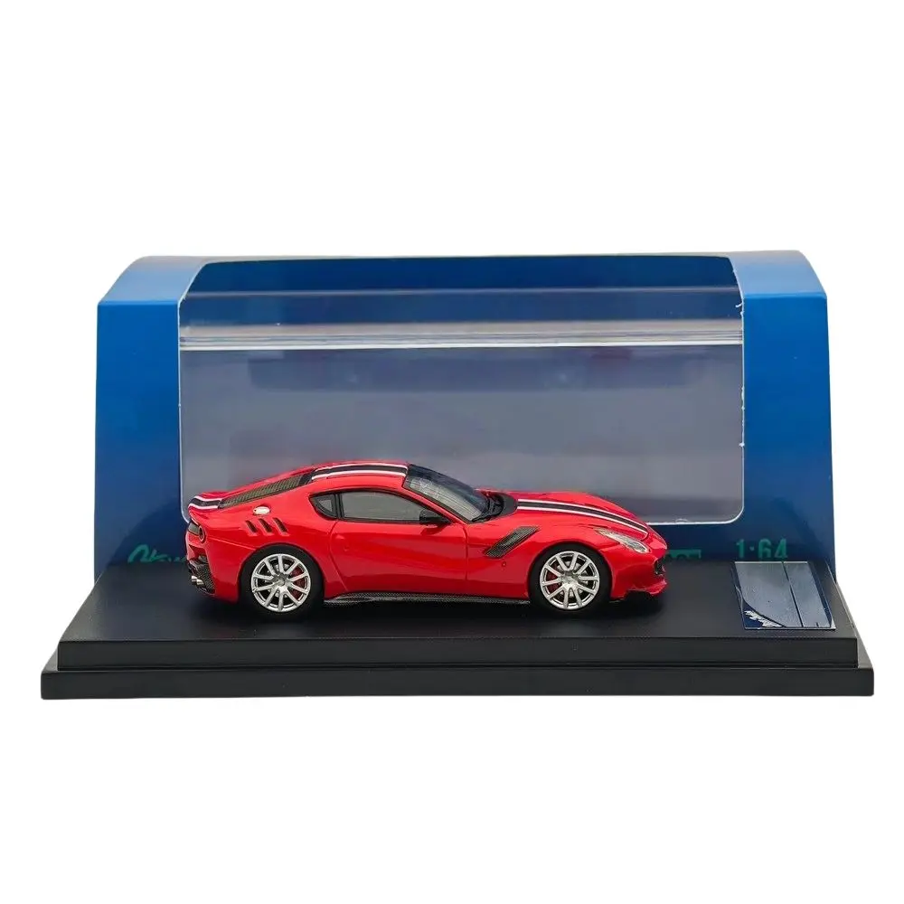 Stance Hunters SH 1/64 F12 TDF Otwierana maska Czerwony kwiat ciągnący Odlewane modele Samochodowe Miniaturowe Limitowana Kolekcja Zabawki Modele Pojazdów