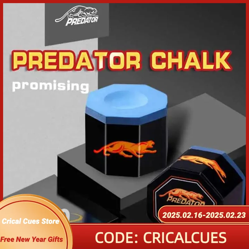 Predator – craies de billard bleues 1080 pures, 5 pièces/Tube, queue de billard professionnelle