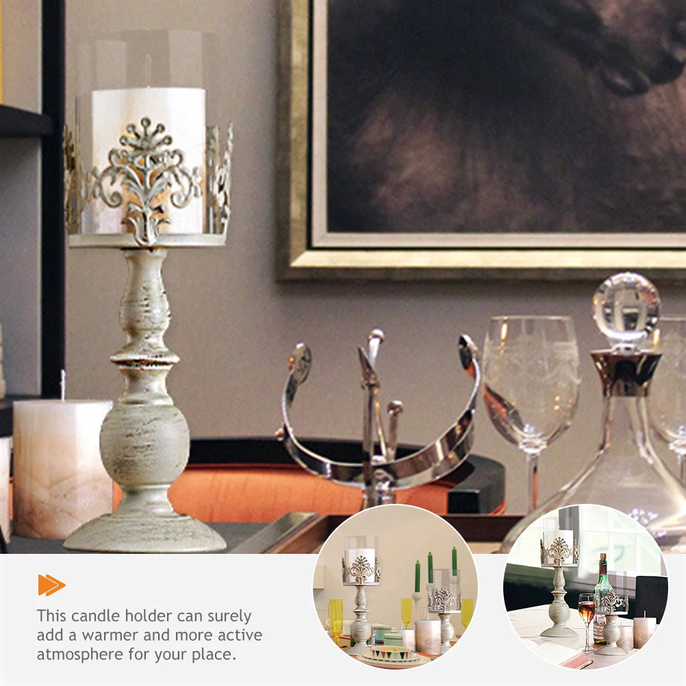 

Metal Candlestick Silver Tealight Butter Lamp Iron Table Centerpiece Decor Vintage Metal Holder For Table Stand Home Item