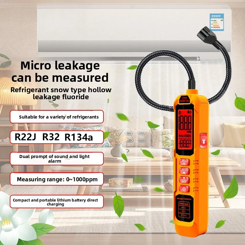 

Галогенный детектор фреонов Кондиционер Холодильник Снег Различные холодильники Детектор утечки газа