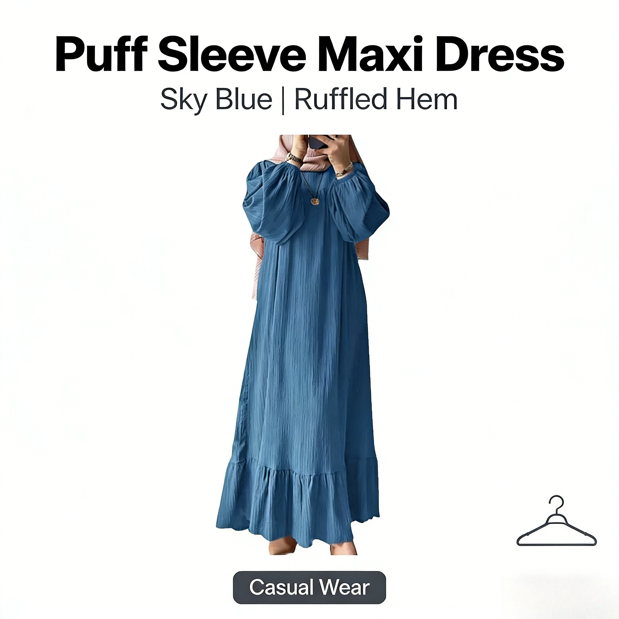 

Женский халат, весенне-осеннее модное платье в стиле ретро с длинными рукавами, однотонное платье с рюшами и подолом