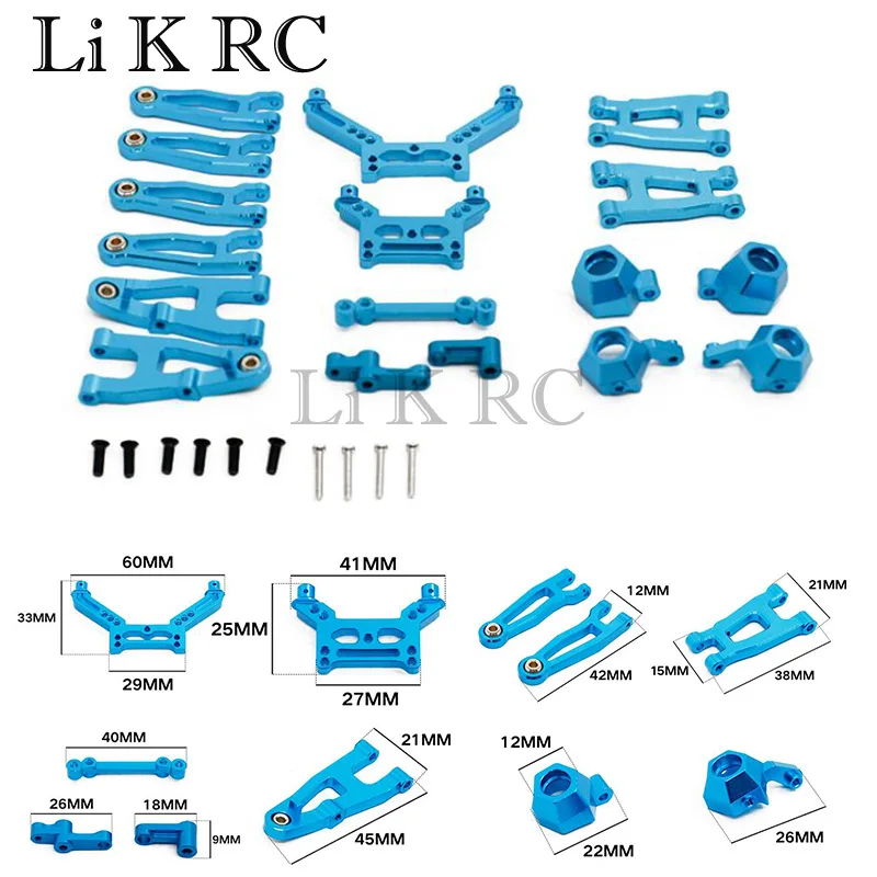 

For 1/16 RC Car SG1603 SG1604 UD1601 UD16024 Metal Upgrade Parts Swing Arm Steering Cup Group Axle Mount Shock Absorber Bracket