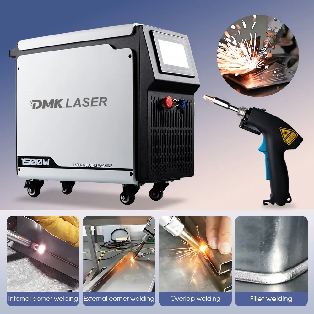 DMK 1500W Handheld La ser Welding Machine Air Cooling  for Carbon Stainless Steel Aluminum Metal