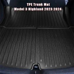 Car Front Rear Trunk Mats Storage Pads Cargo Tray For Tesla Model 3 Highland 2023 2024 Floor Mat Waterproof Protection Cushion