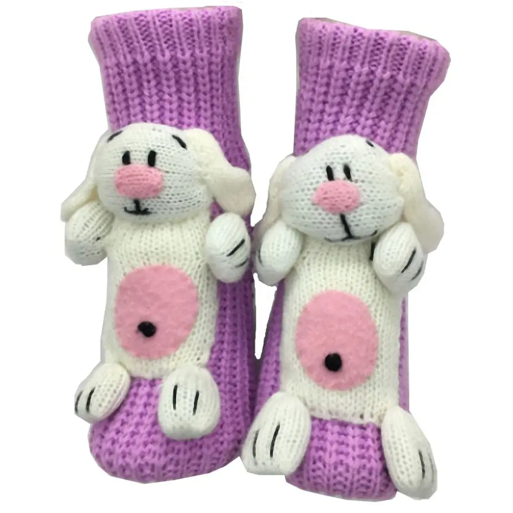 Nuovi calzini animali lavorati a maglia 3D Calzini da pavimento novità lavorati a mano a doppio strato Calzini invernali caldi anti-sudore Regali di Natale