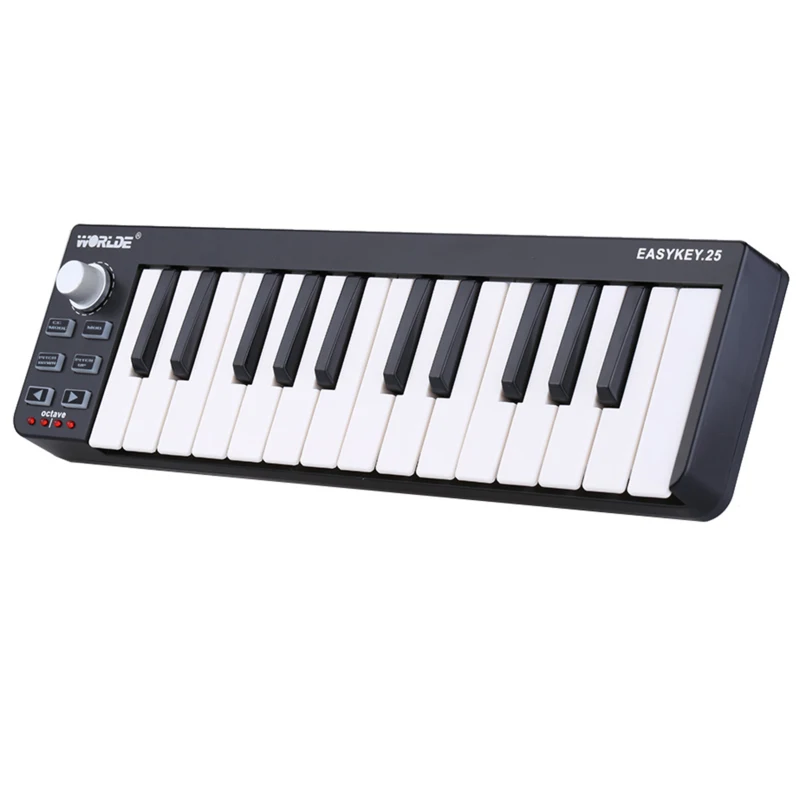 Easykey.25 Portable Keyboard Mini 25-Key USB MIDI Controller Professional MIDI Equipment for Arranging Composing Music