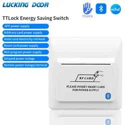 2.4G TTLOCK Power Saver TTHotel Energy Saving Switch RFID 13.56Mhz Card App Remote Control Energy Saver for Hotel Apartment B&B