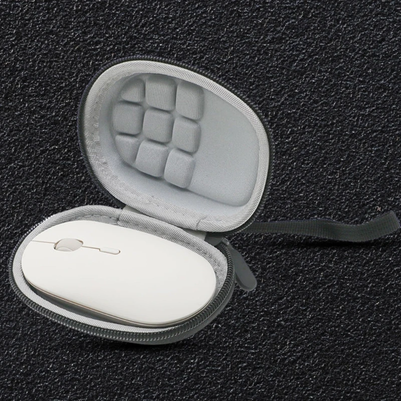 Small Protective Storage Bag For Portable Mouse 3 Wireless Mouse With Secure Elastic Straps Water Resistant EVA Case