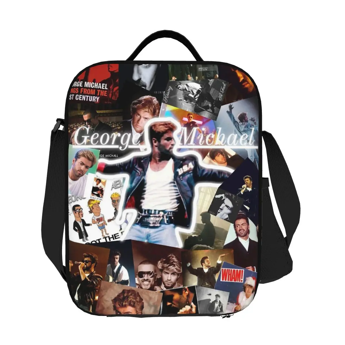 

George Michael Insulated Lunch Bag for Women Children Portable Food Boxes Thermal Lunch Box Tote