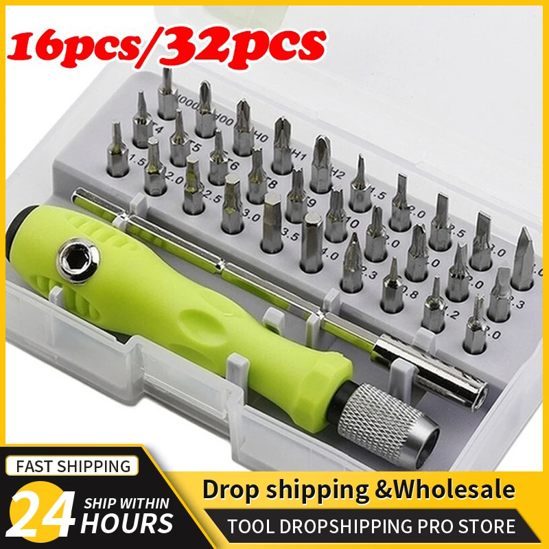 Ferramenta de Reparo 32 em Conjunto de Chave de Fenda de Precisão Mini Kit de Bits de Chave de Fenda Magnética Telefone Móvel Ipad Câmera Manutenção Cazaviti