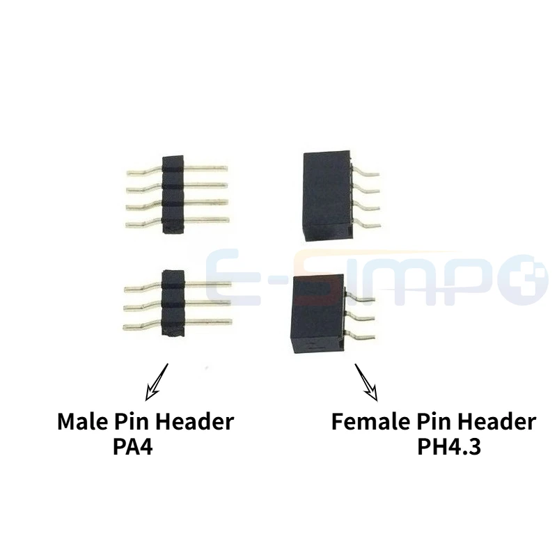 20pcs 2.0mm 1x2/3/4/5/6/7/8/9-40P Single Row Right Angle SMT/SMD Surface Mount PCB PA4 PH4.3 Solder Male Female Header Connector