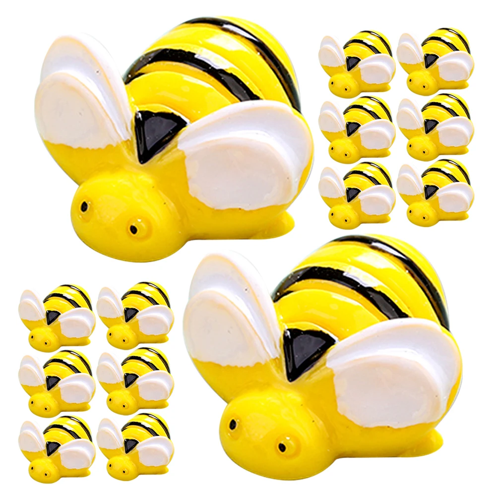 

20 Pcs Simulated Resin Bees Decorations Pendant Charm Phone Case Charms for Crafting Jewelry Making Button Cute