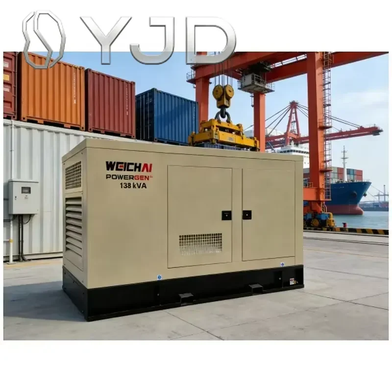 YJD Global Power 10kva 20kva 10kw 20kw Diesel Silent Open Frame Portable Generator with ATS 50Hz Trailer Type Mobile Trailer