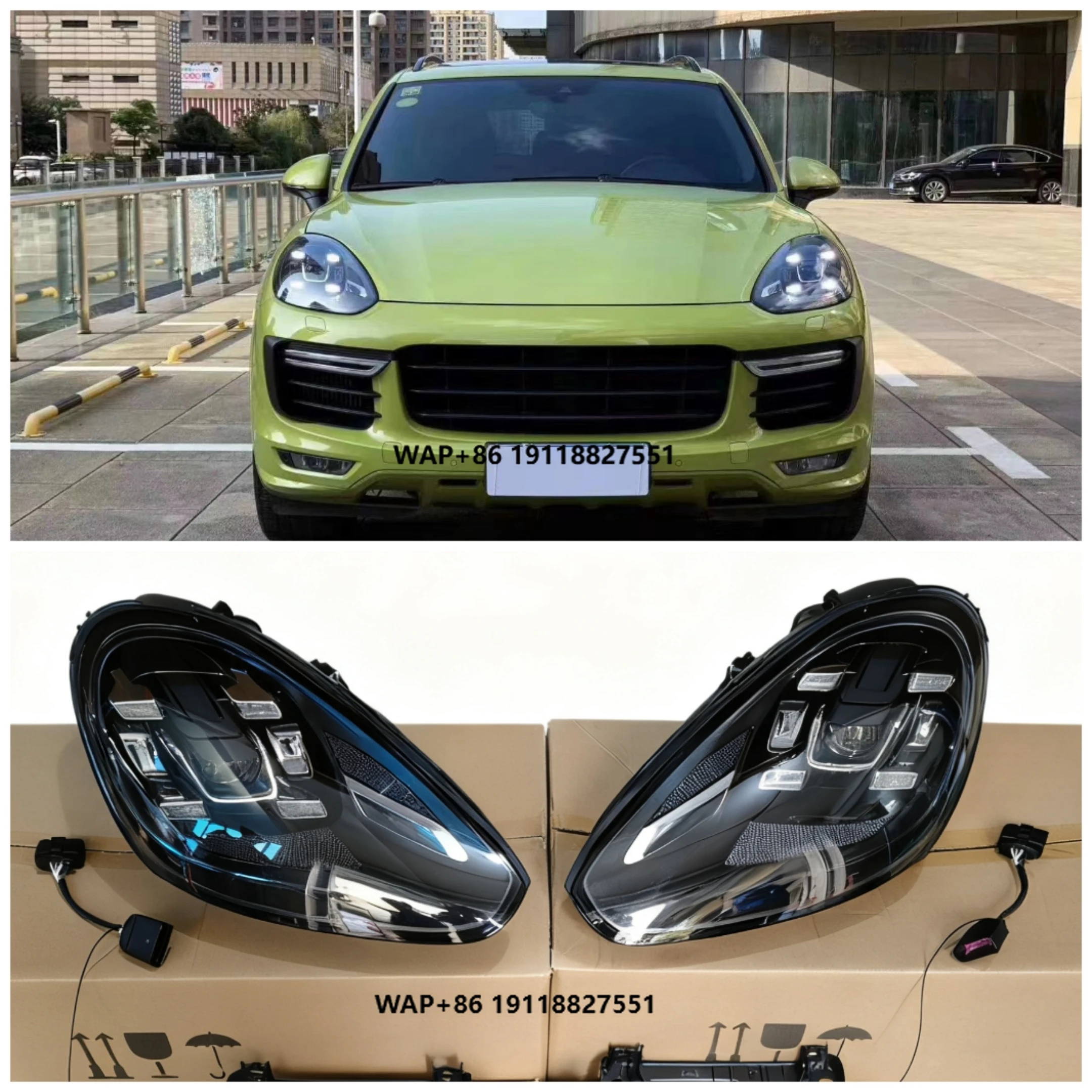 

Модернизированная светодиодная фара в сборе для 958 2015-2018 12 В, новый стиль с дневными ходовыми огнями DRL 50 Вт 5000 К