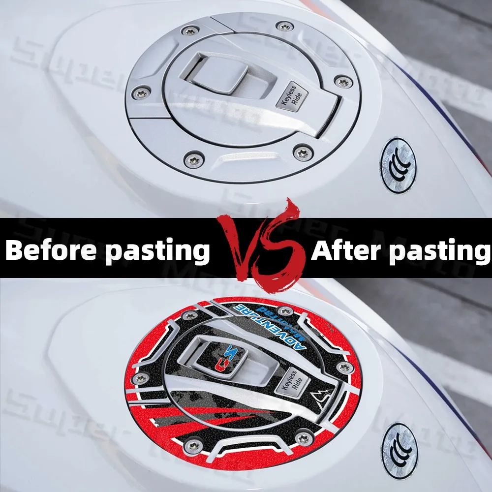 Motorcycle Frosted Fuel Tank Stickers Oil Gas Cap Protector Decal For F900 R XR F750 F850 GS M 1000 RR K1300R S 1000 XR R1250RT 3