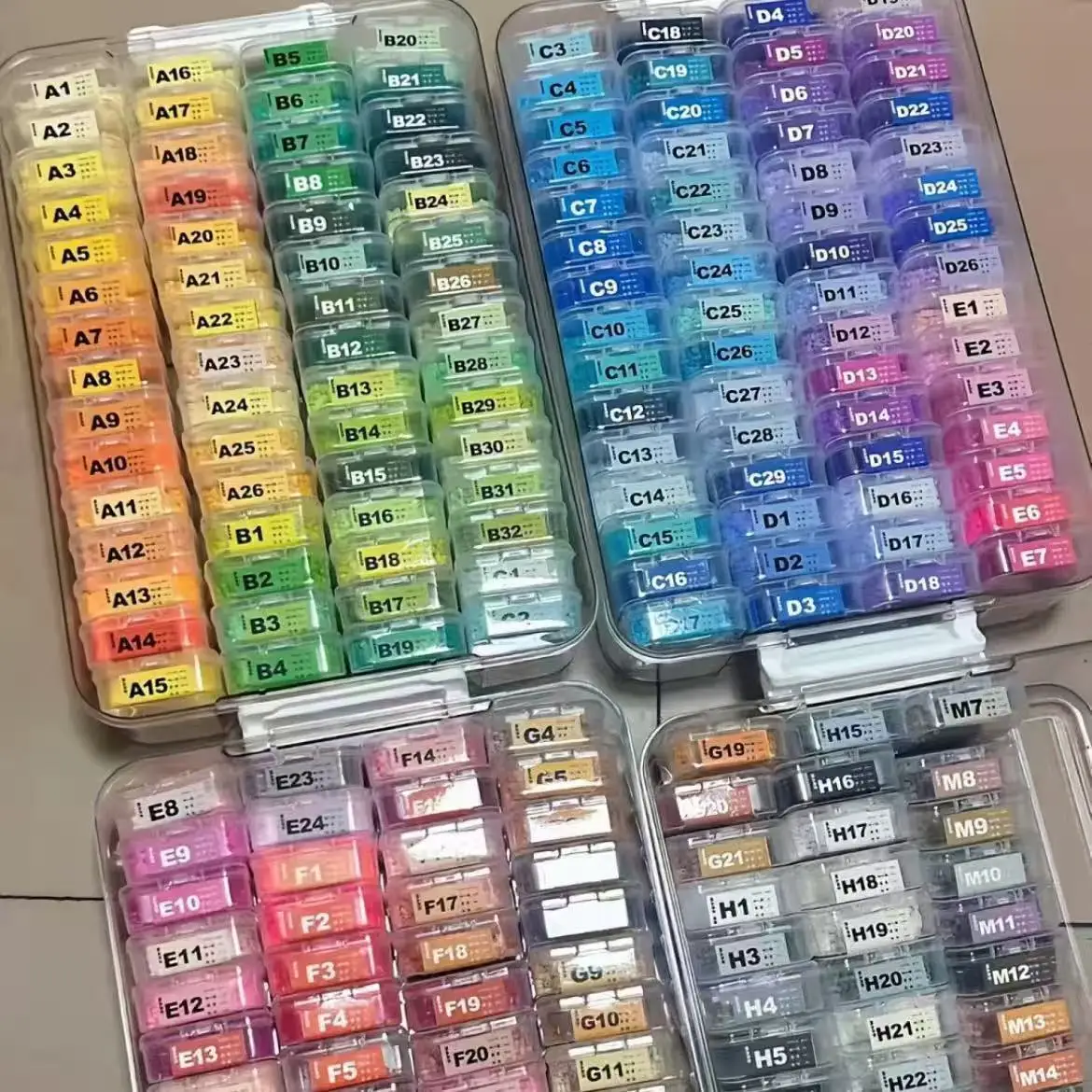 

221-Color Fusion Bead Set Material Pack, Compatible with 2.6mm Beads