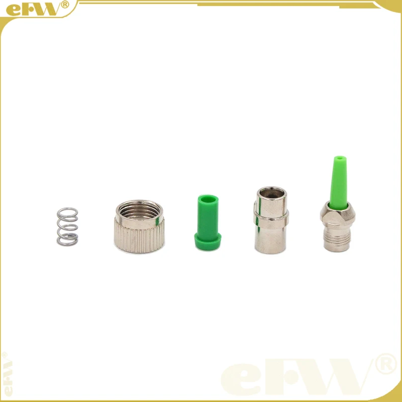 200pcs/Lot sale FC0.9 Single Mode APC Optical Fiber Jumper Parts FC0.9 Zinc Alloy Non Adjustable Parts FC Fiber Components