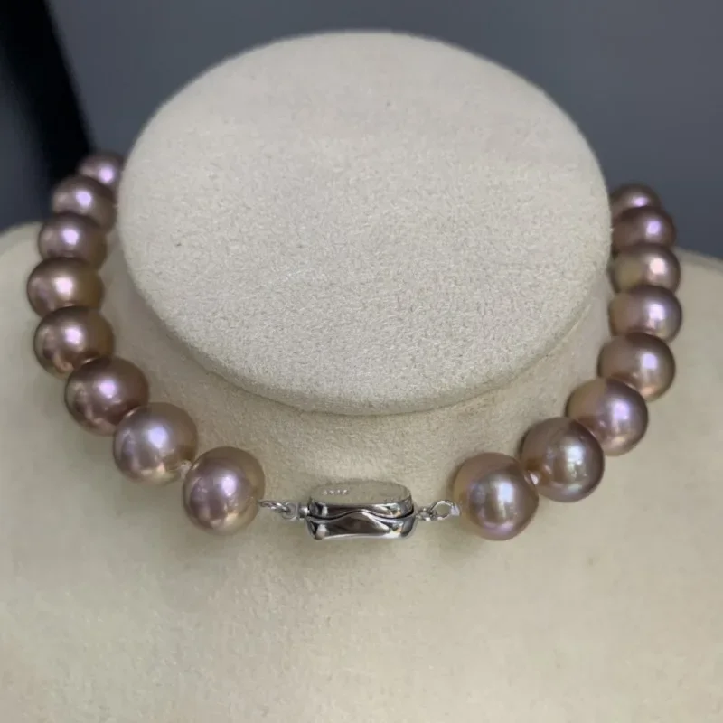 

12-14mm Metal Color Pearls Slightly Imperfect Necklace