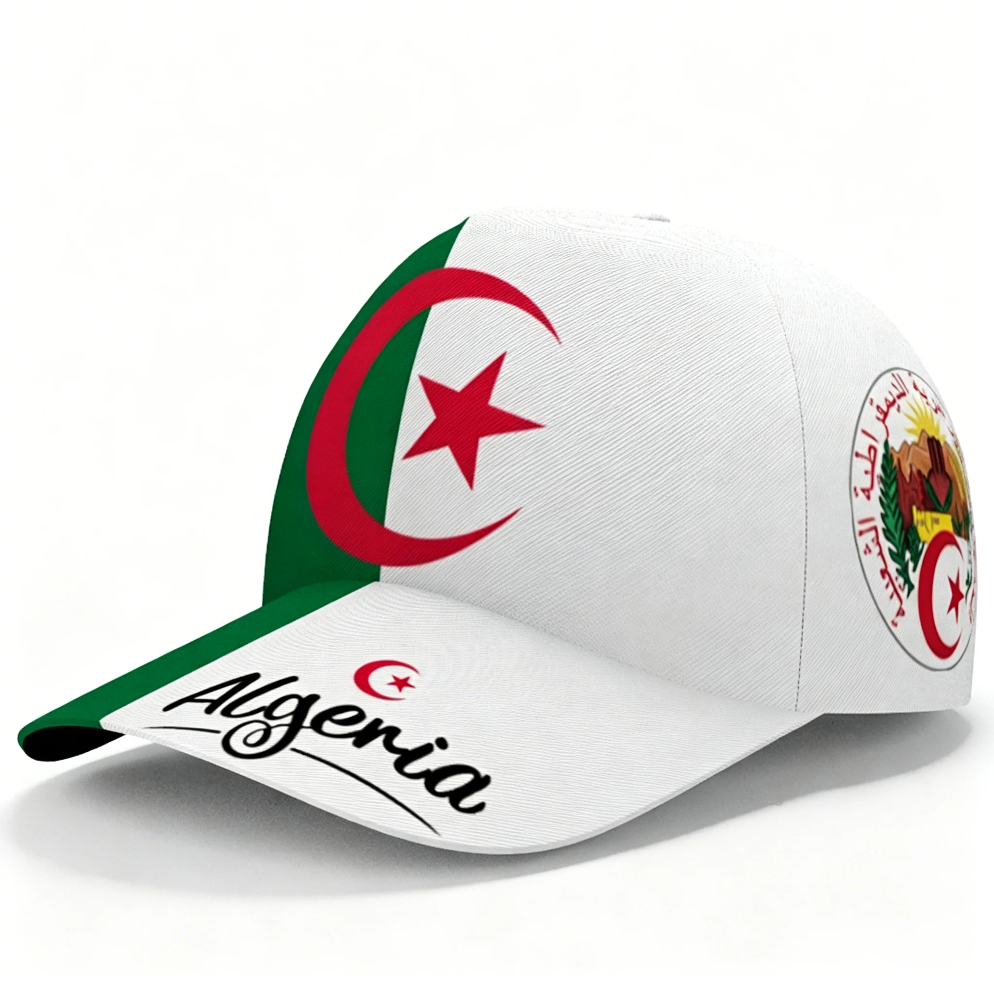 

Algeria Country Flag Printed Baseball Cap Unisex Adjustable Breathable Outdoor Sports Football Fan Sun Protection Hat