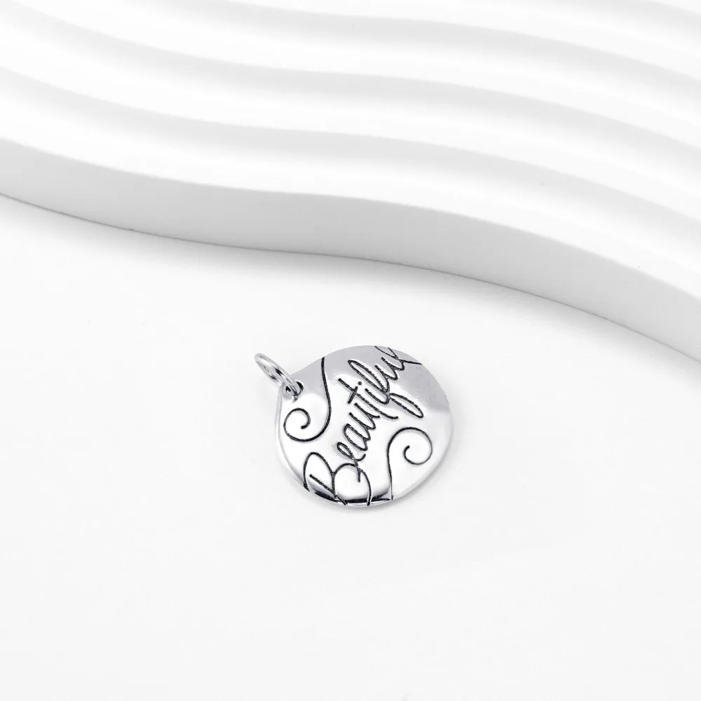 S925 Silver Charms 3D Cat Eiffel Tower Heart Letter Pendant Bead Fit DIY Bracelet Necklace Women Fashion Jewelry