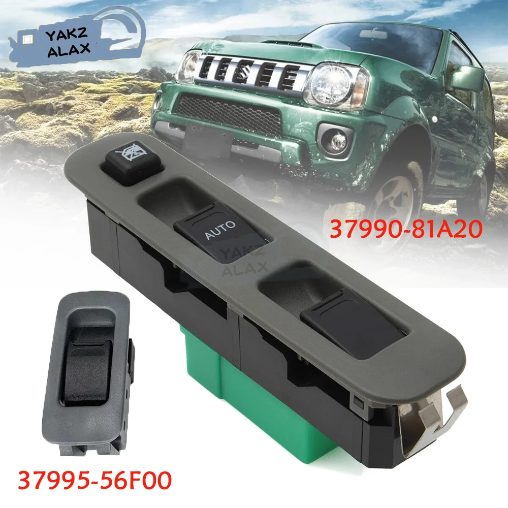 New for Suzuki Jimny FJ 1.3 16V 1998 1999 2000 2001-2015 Electric Window Control Switch Lifter Button 37990-81A20 37995-56F00