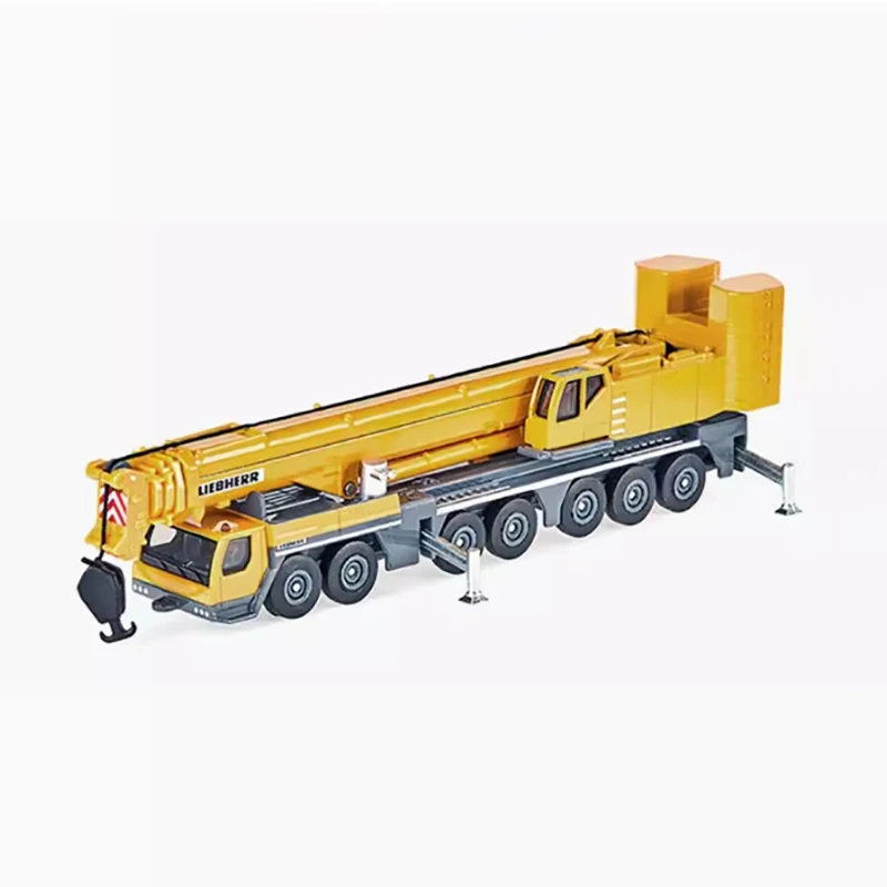 Diecast 1:87 Scale Liebherr Cranes 1866 Alloy Truck Model Finished Product Simulation Toy Gift Static Model Display Souvenir