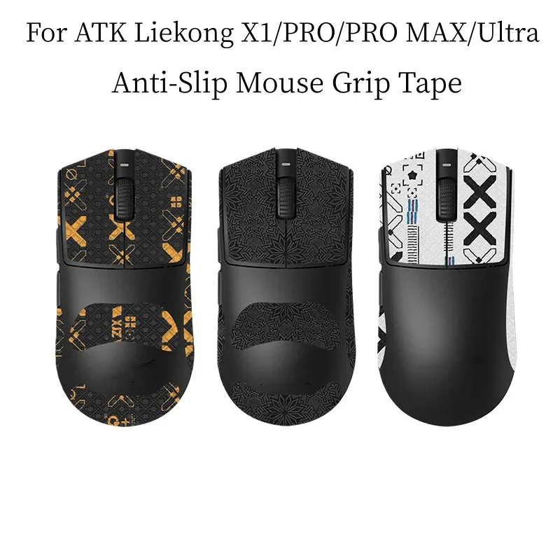 Anti-Slip Mouse Grip Tape & Skates， for ATK Liekong X1/X1 PRO/X1 PRO MAX/X1 Ultra – Sweat-Absorbent Stickers
