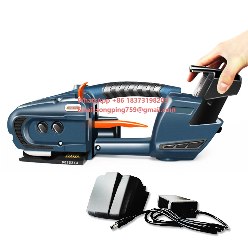 

Hight Quality Electric Strapping Machinery Tensioner Tools JDC13/16 Handheld Battery Automatic Strapping Machine