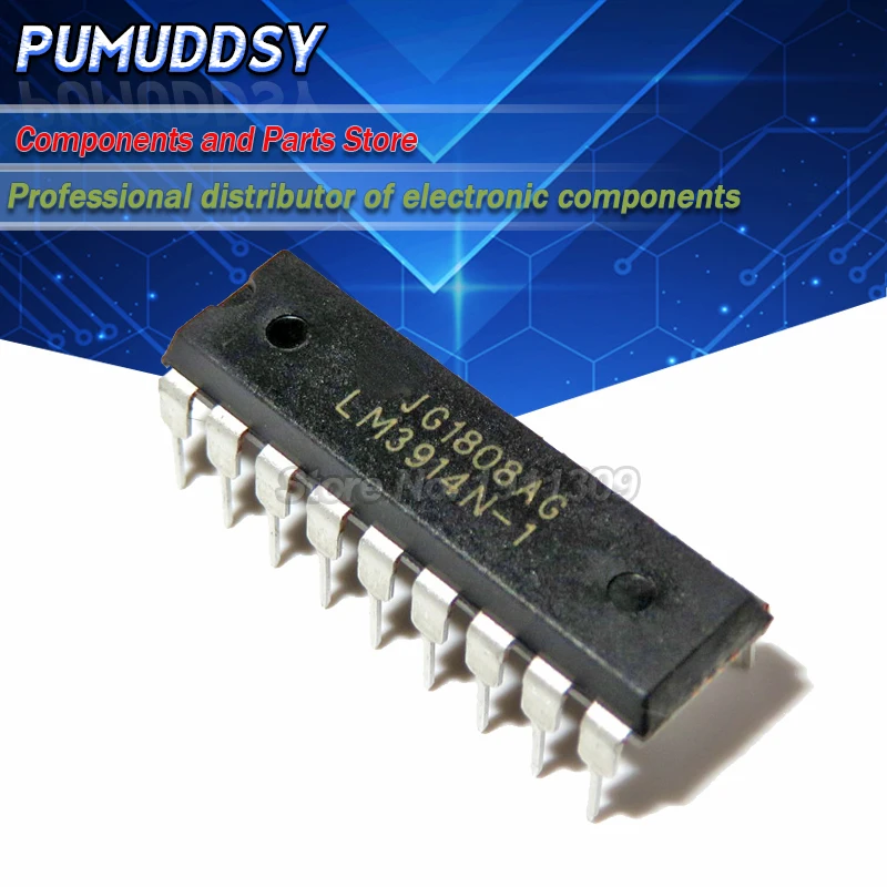 

100 шт. LM3914N-1 DIP-18 LM3914N LM3914 драйвер для точечного/барного дисплея IC