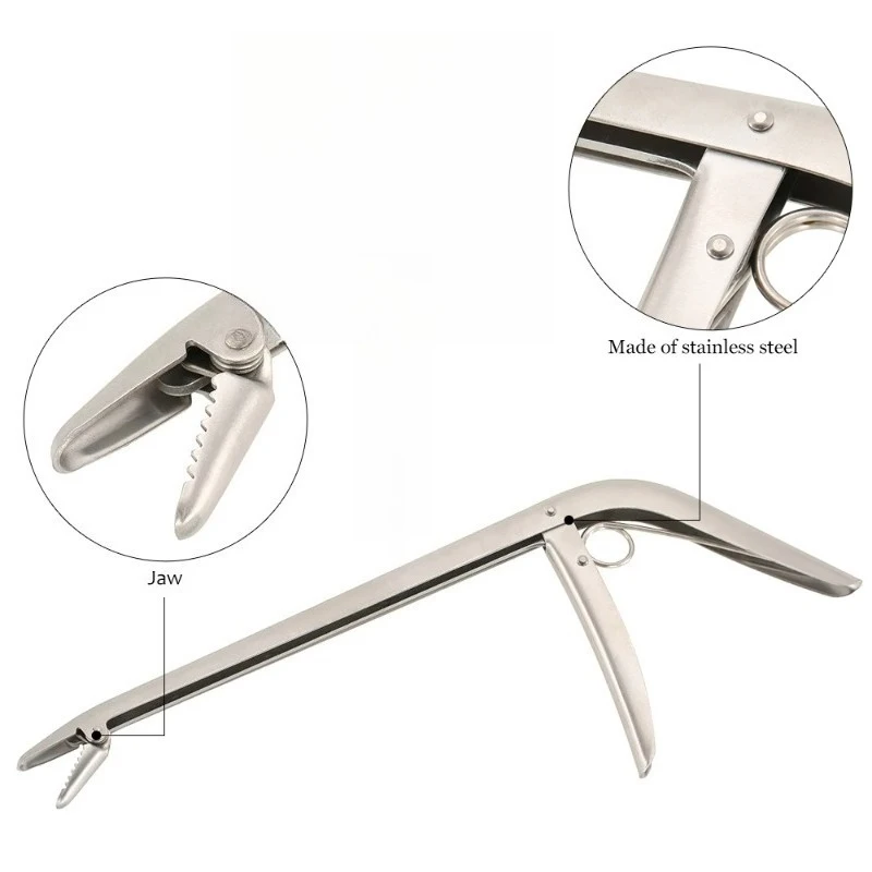 Stainless Steel Unhooking Device Fish Clamp Clip Catch Fishing Hook Remover Plier Tool Tackle for Fishing Trailer image 5