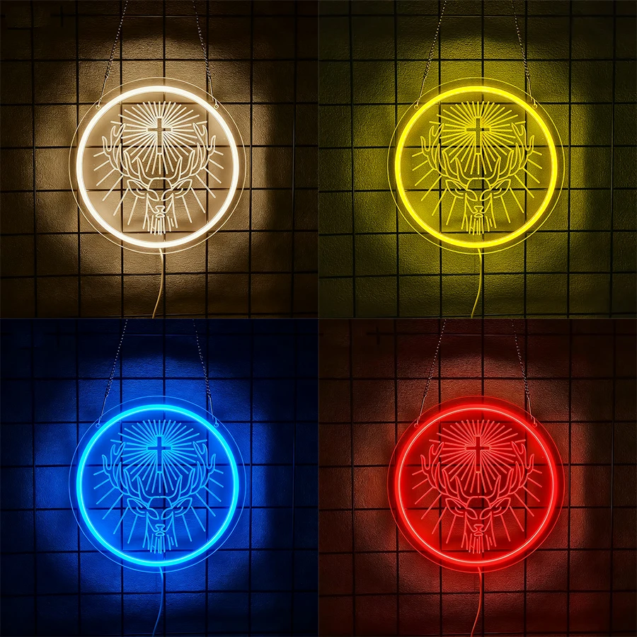 Deer Head Neon Sign…